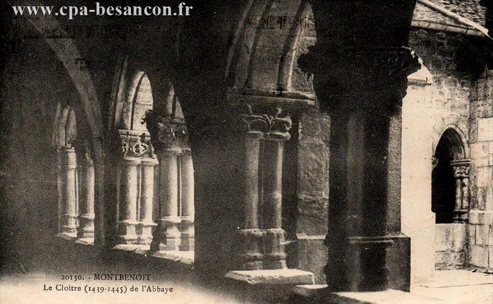 20130. - MONTBENOIT - Le Cloître (1439-1445) de l'Abbaye